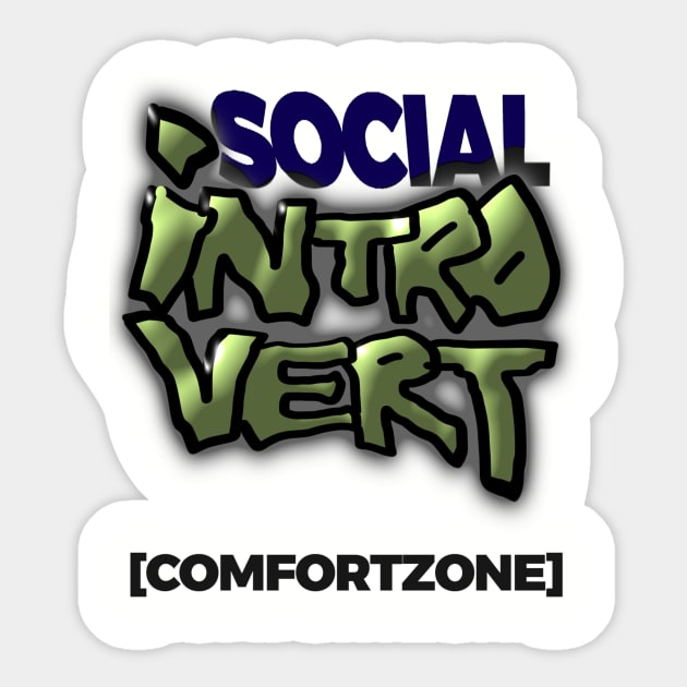 Social Introvert Sticker by Nikimir